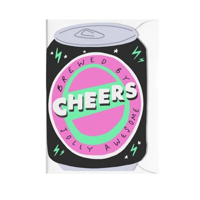 CHEERS CUT OUT CARD