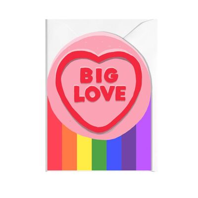 BIG LOVE CUT OUT CARD