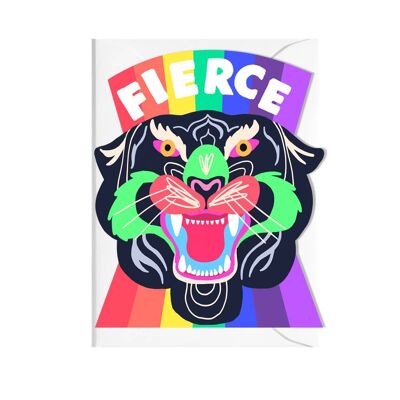 FIERCE CUT OUT CARD