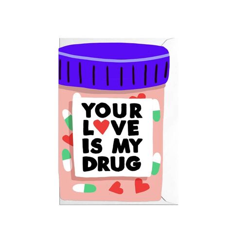 LOVE DRUG CUT OUT CARD