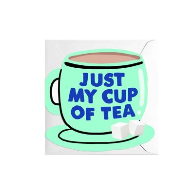 CUP OF TEA CUT OUT CARD