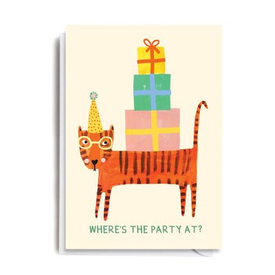 Greeting Card - DO104 PARTY CAT