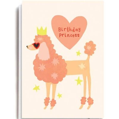 Tarjeta de cumpleaños princesa