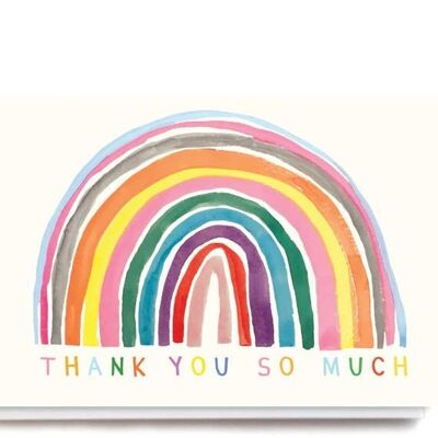 Gracias tarjeta arcoiris