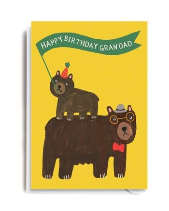 Carte d'ours d'anniversaire de grand-père 2