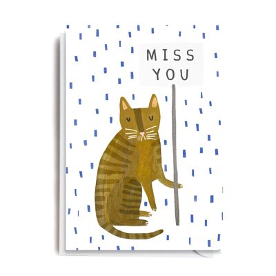 Greeting Card - DO126 MISS YOU CAT