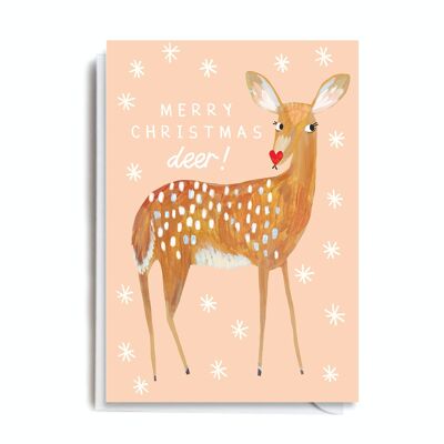 Greeting Card - DO137 MERRY CHRISTMAS DEER