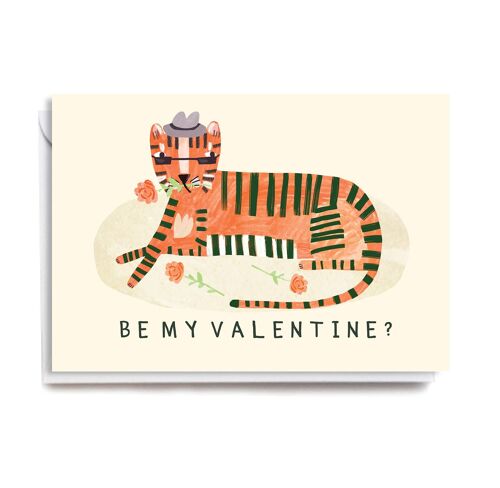 Valentine Tiger Card