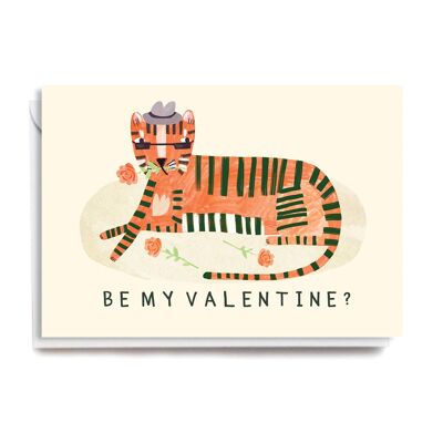 Carte Tigre de Saint-Valentin