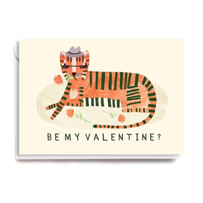 Valentine Tiger Card