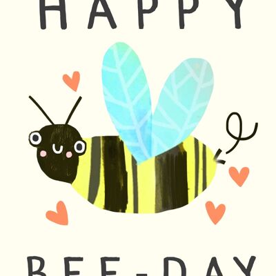 Greeting Card - DO148 HAPPY BEE-DAY