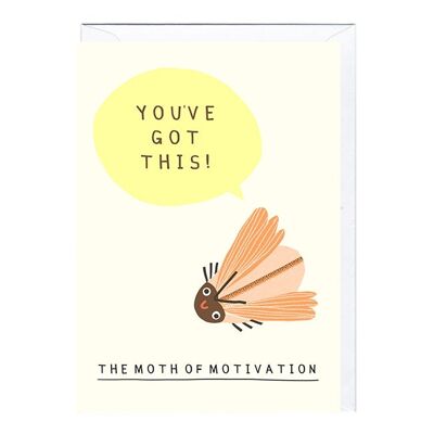 Greeting Card - DO169 MOTH OF MOTIVATION