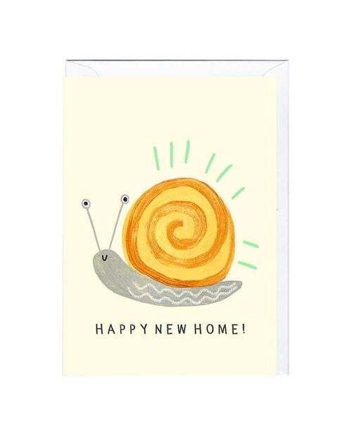 NEW HOME SNAIL Card