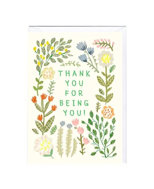 THANK YOU FLORAL Card