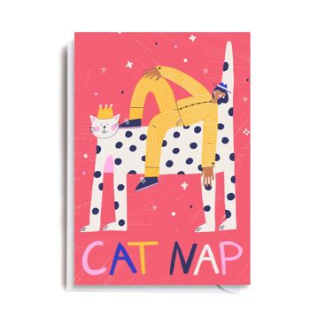 Carte de souhaits - HOLT108 CAT NAP
