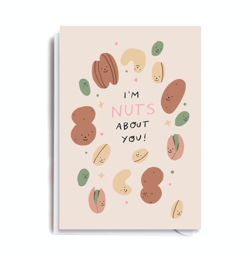 Greeting Card - HOLT116 NUTS ABOUT YOU