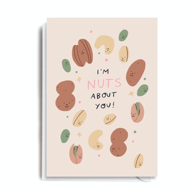 Greeting Card - HOLT116 NUTS ABOUT YOU