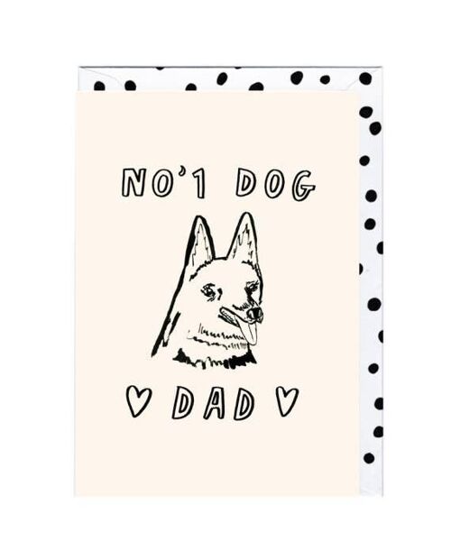 Dog Dad German Shepherd Card