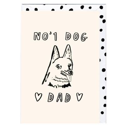 Dog Dad German Shepherd Card