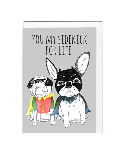 Frenchie and Pug Card