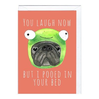 Greeting Card - JA2023 POOED IN YOUR BED