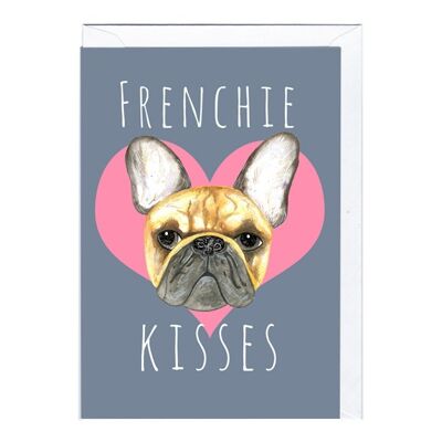 Greeting Card - JA2019 FRENCHIE KISSES