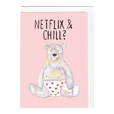 Greeting Card - JA2073 NETFLIX & CHILL