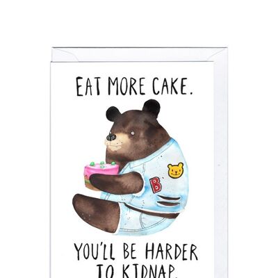 Greeting Card - JA2076 EAT MORE CAKE