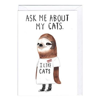 I Like Cats Card