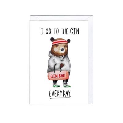 Gin Bear Card