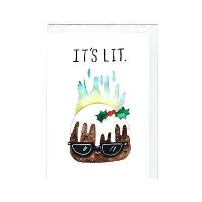 Greeting Card - JA2143 LIT PUDDING