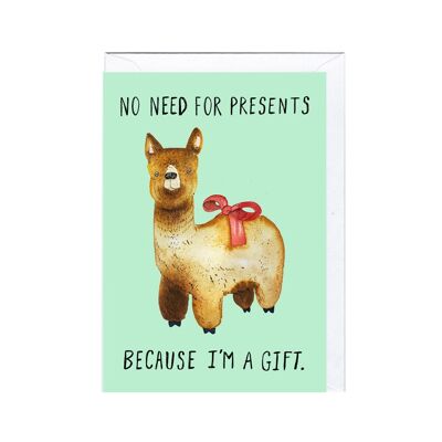 Greeting Card - JA2147 LLAMA GIFT