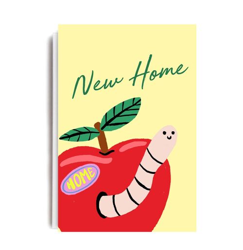 NEW HOME WORM Card