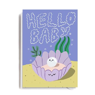 Greeting Card - JA3004 HELLO BABY PEARL
