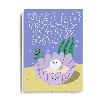 HELLO BABY PEARL Card
