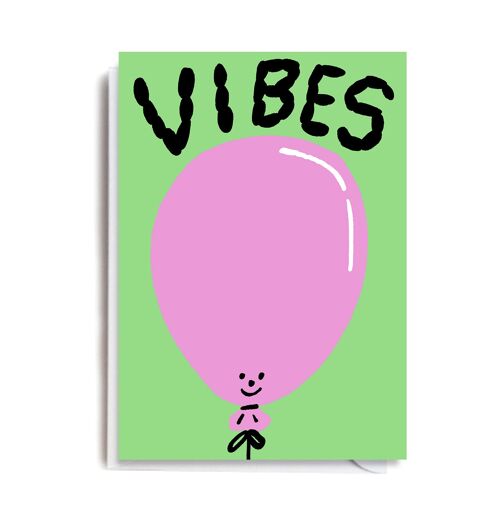 Greeting Card - JA3016 VIBES BALLOON