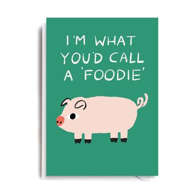 FOODIE PIG Card