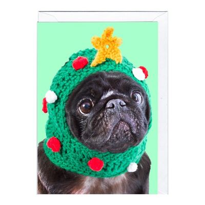 Greeting Card - JP2009 PUG XMAS