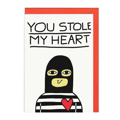 STOLE MY HEART LINES Card