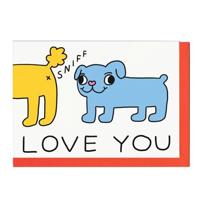 LOVE SNIFF LINES Card