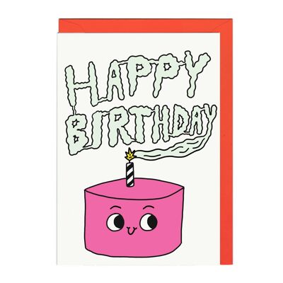 BIRTHDAY CAKE LINES Card