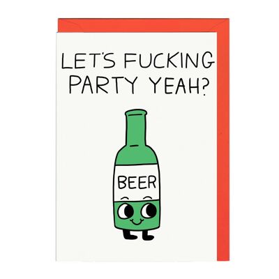 LETS PARTY LINES Card