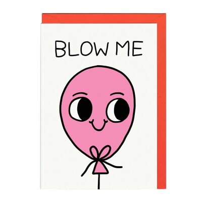 BLOW ME BALLOON LINES Card