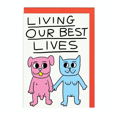Greeting Card - LINES125 BEST LIFE