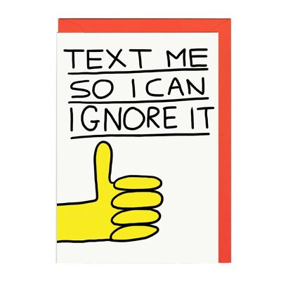 TEXT ME LINES Card