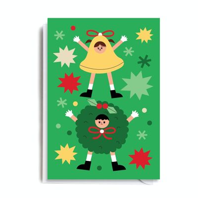 Greeting Card - LP103 CHRISTMAS WREATH