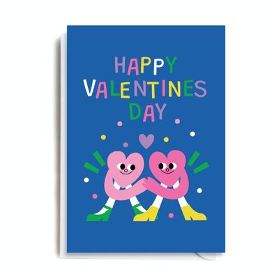 Greeting Card - LP106 HAPPY VALENTINES HEARTS