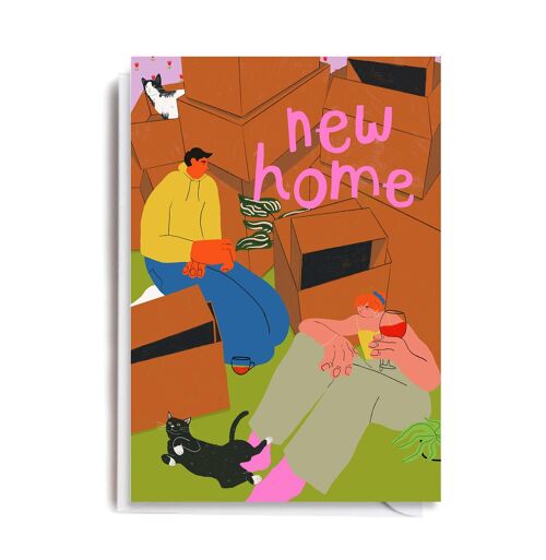 NEW HOME Moving Card