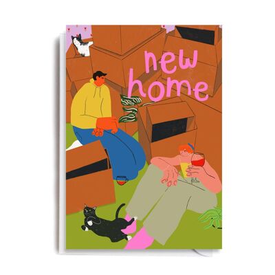 Umzugskarte „Neues Zuhause“