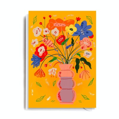 Greeting Card - MAX110 FLOWER VASE